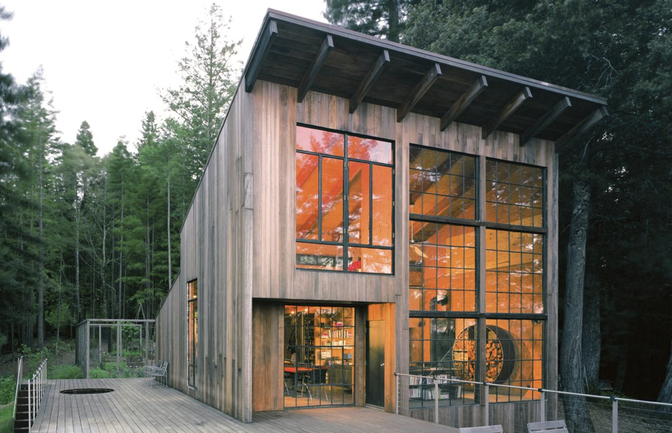 Redwood Architecture Lundberg Breuer Cabin In Sonoma Ca Part 1